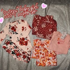 "0-3m" baby girl NWT outfit lot 💖🔥